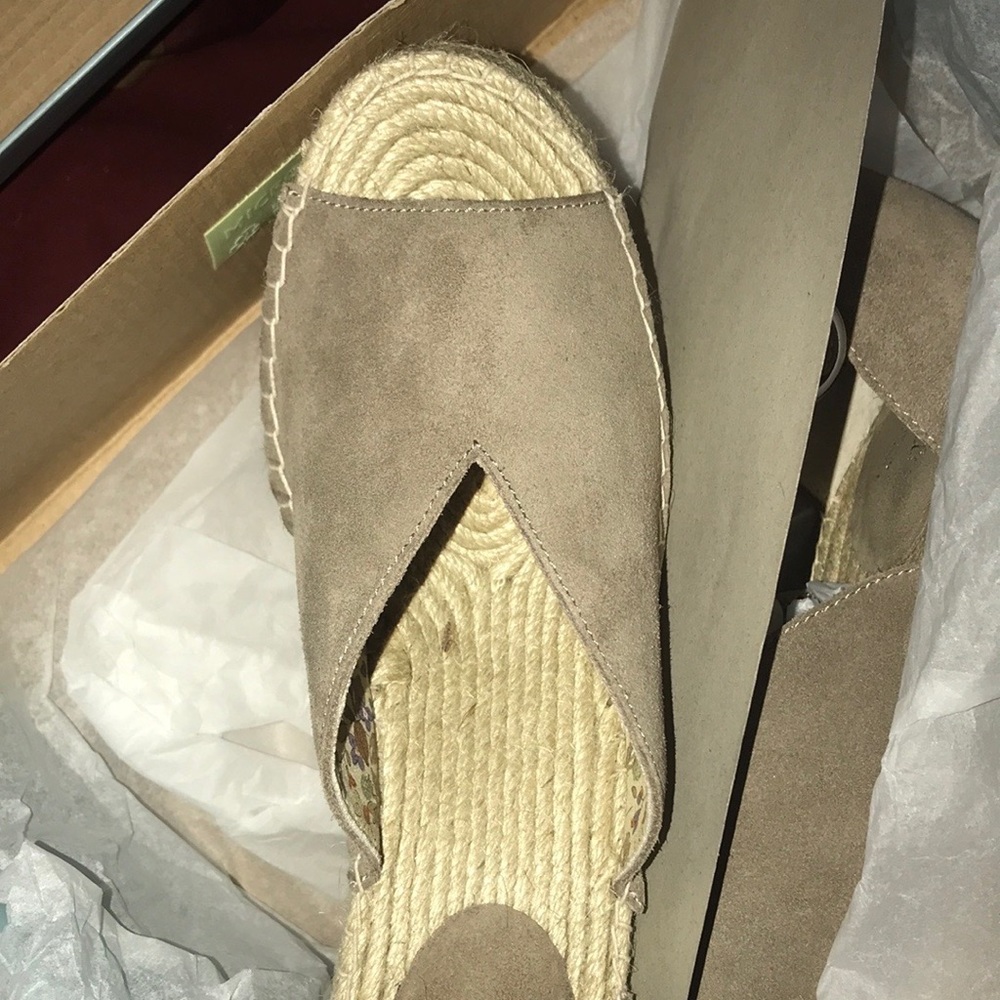 Peek A Boo Espadrille Wedge